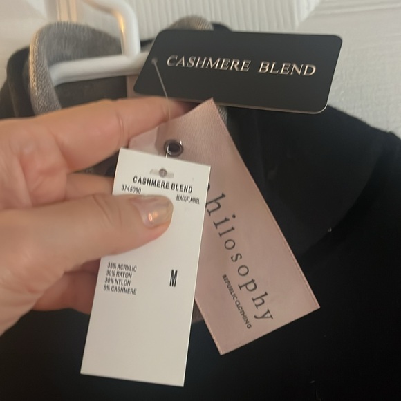 PHOLOSOPHY CASHMERE BLEND DRESS NWT SIZE M - Picture 3 of 6